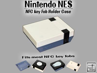 Nintendo NES Key Fob Holder - Fits most NFC tags 
