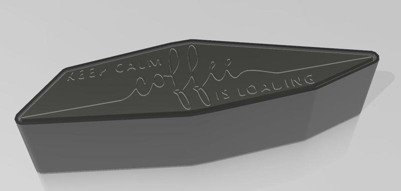 Keep calm coffee loading light box