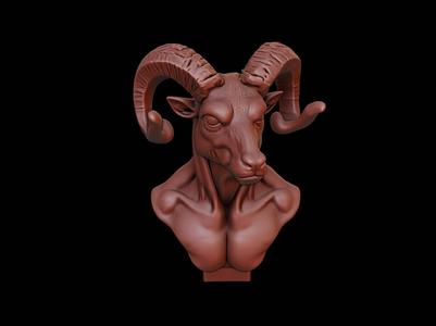Satyr Beast Bust