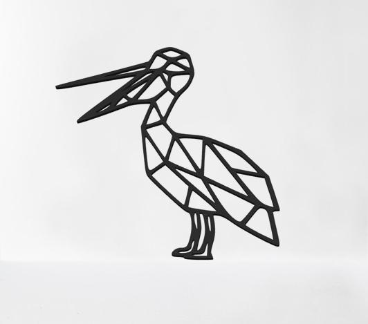 2D low poly Pelican