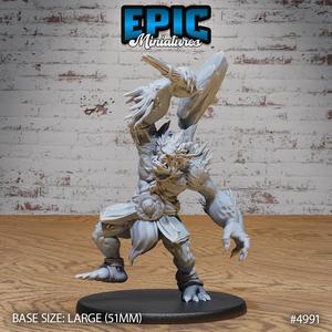 Savage Troll Attack ‧ DnD Miniature ‧ Tabletop Miniatures ‧ Gaming Monster ‧ 3D Model ‧ RPG ‧ DnDminis ‧ STL FILE