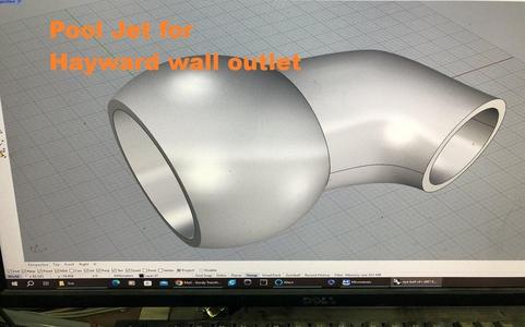 Pool jet for hayward pool wall fitting.