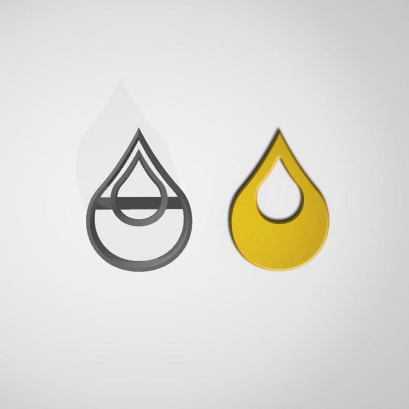 Fast Print Teardrop Shape Polymer Clay Cutter