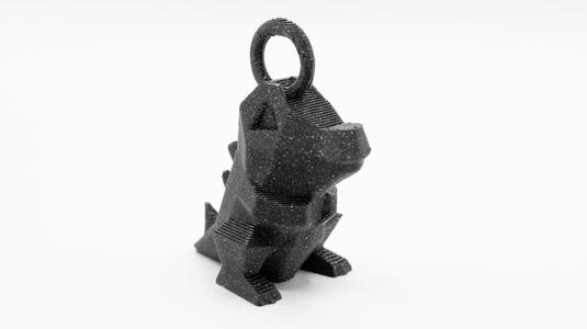 Totodile Key Ring Low Poly