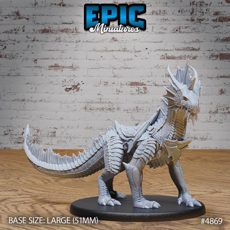 Guard Drake Silver ‧ DnD Miniature ‧ Tabletop Miniatures ‧ Gaming Monster ‧ 3D Model ‧ RPG ‧ DnDminis ‧ STL FILE