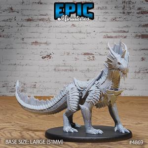Guard Drake Silver ‧ DnD Miniature ‧ Tabletop Miniatures ‧ Gaming Monster ‧ 3D Model ‧ RPG ‧ DnDminis ‧ STL FILE