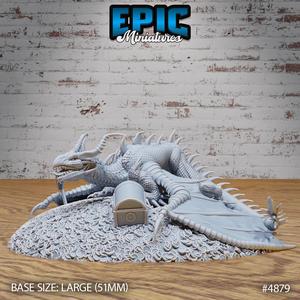 Classic Dragon Treasures ‧ DnD Miniature ‧ Tabletop Miniatures ‧ Gaming Monster ‧ 3D Model ‧ RPG ‧ DnDminis ‧ STL FILE