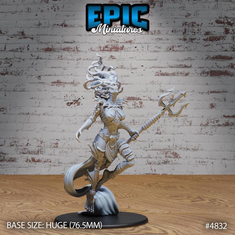 Sea Titan Tethys Slide ‧ DnD Miniature ‧ Tabletop Miniatures ‧ Gaming Monster ‧ 3D Model ‧ RPG ‧ DnDminis ‧ STL FILE