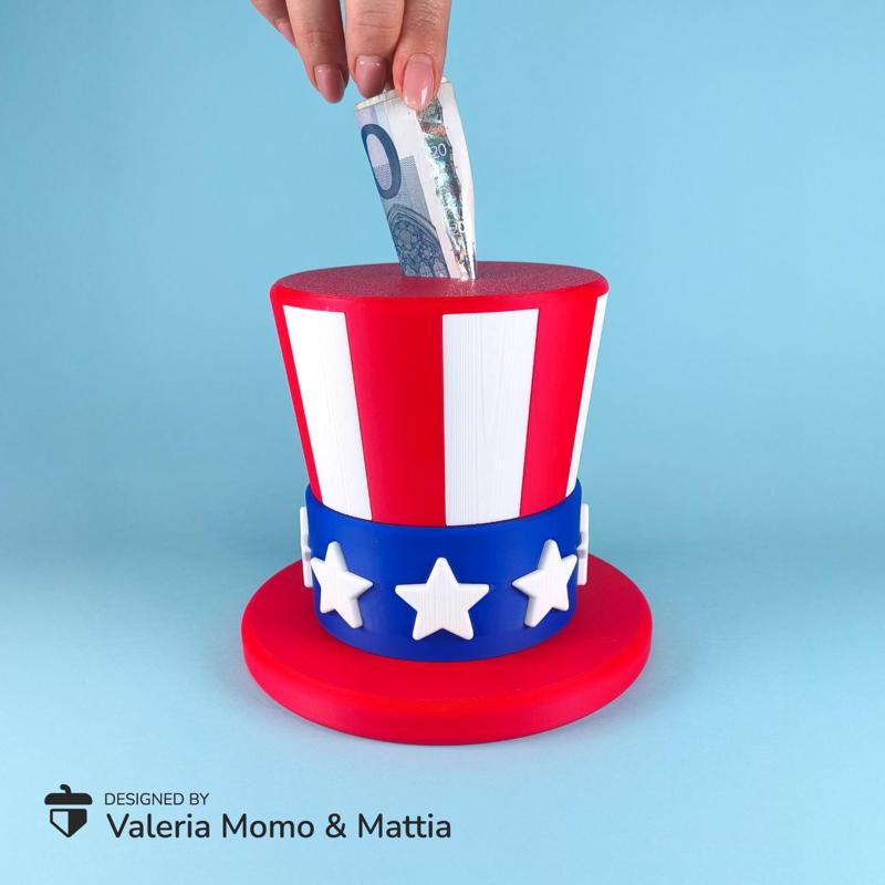 🇺🇸 Uncle Sam Hat Container & Piggy Bank: Celebrate Independence Day in Style! 🎩💰