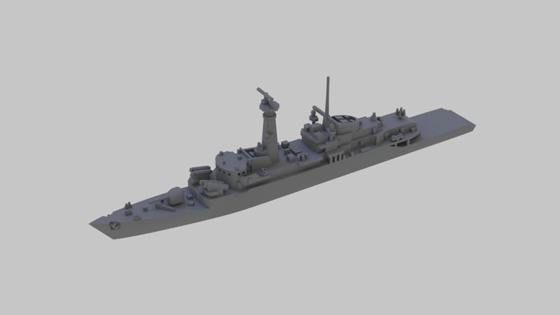 Cold War Royal Navy Type 21 Frigate