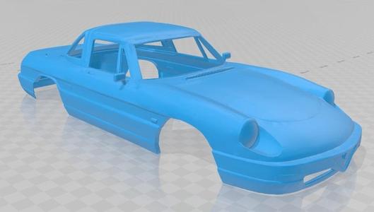 Alfa Romeo Spider Printable Body Car