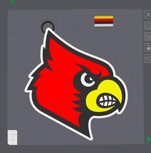 Louisville Cardinals Big Logo for Necklace