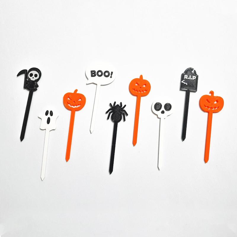 Cake toppers for Halloween - SET X 9
