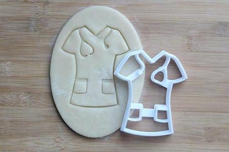 cookie cutter cookie cutter 8cm medical jacket medical jacket medicine fondant medicine nurse medical jacket