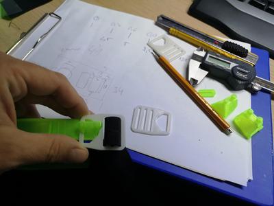 Rubber clip for Prusa Protective Face Shield