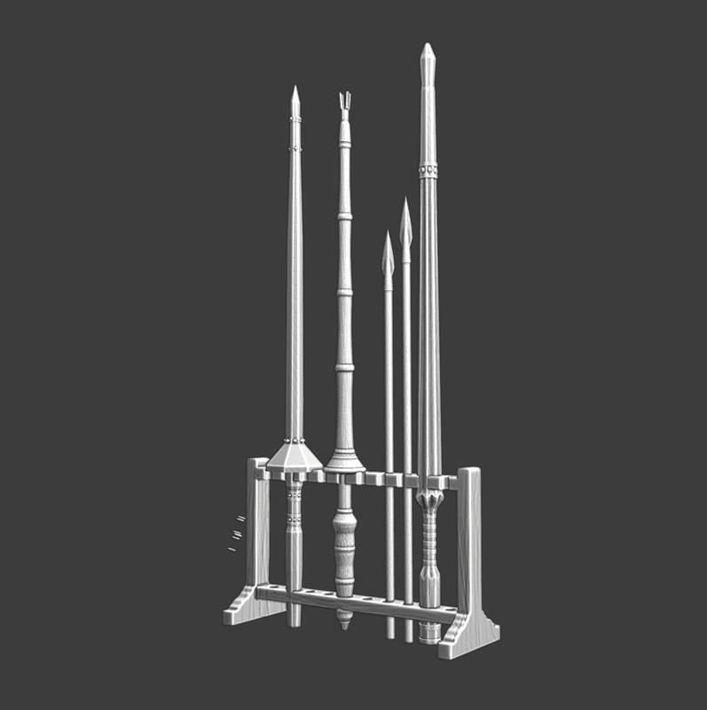 Medieval lances stock for tournament
