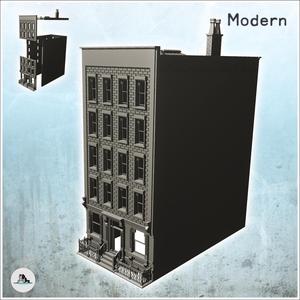 Modern four-storey building with chimney (3) - Cold Era Modern Warfare Conflict World War 3
