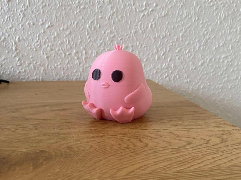 Cute chubby toon duck (No support / easy print)