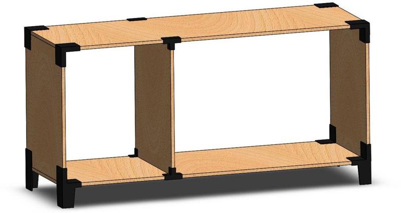 Modern Coffee Table 3D Printed Brackets