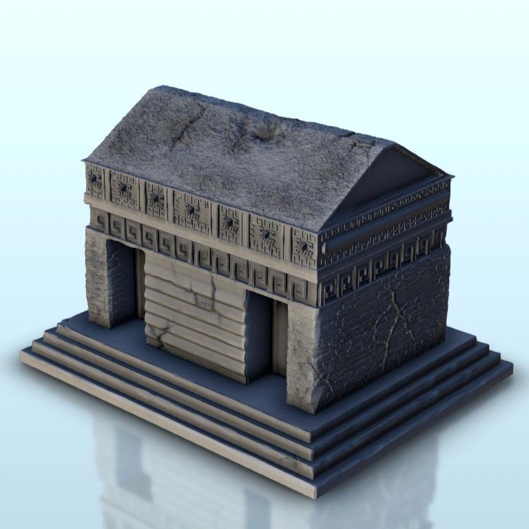 Mesoamerican building 28 - Maya Aztec Cuetzpal Seraphon Lizardmen Medieval Ancient Cusco