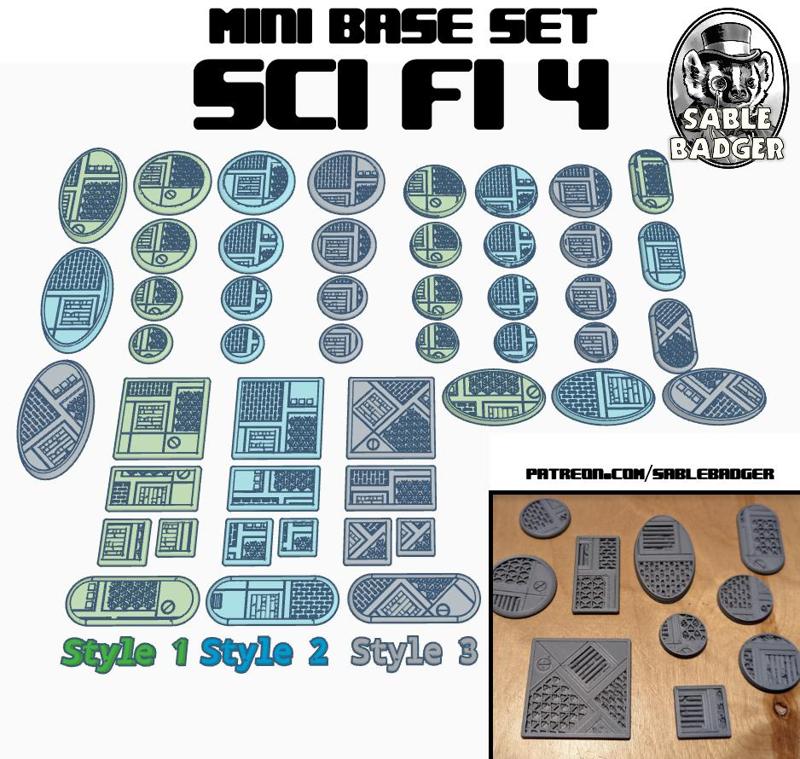 Mini Bases - Sci Fi Set 4 - Sci Fi Decking/Grating