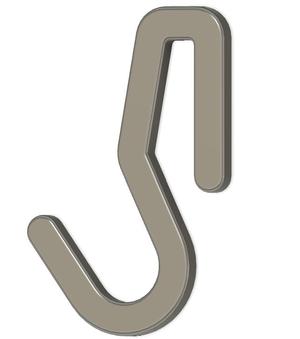 Simple hook for clothes etc.