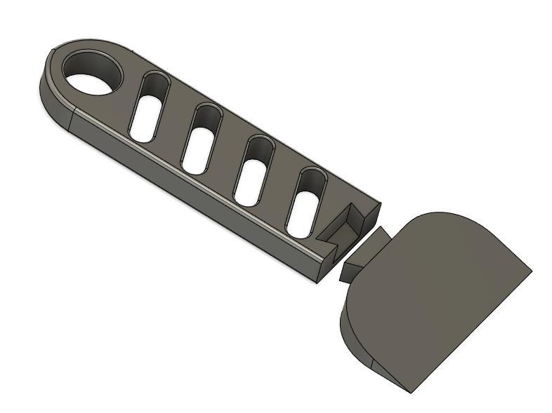 Robust replaceable bed scraper V3