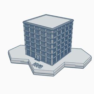 Gothic Building HMSG121 Hex Map Scale