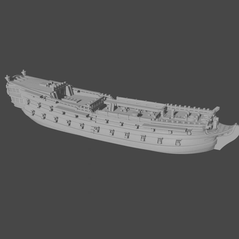 GB Portland-class 4th rate  (50 guns), 1770-1817 & Blender Exporter, AOA-GB-5