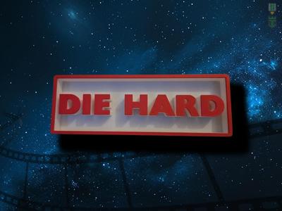Die Hard Film Cinema Room Sign Logo Box