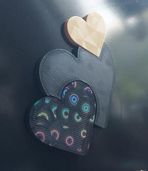 ♡ Triple Heart Magnets ♡ spread the love ♡
