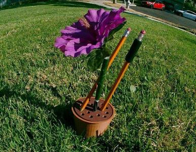 Flower Pot Pencil Holder/Storage Container