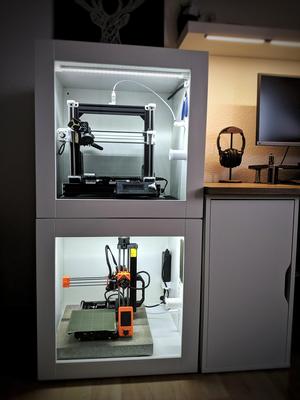 Ikea Platsa Modular Dual Prusa Enclosure  (MINI/MK3s/Bear)