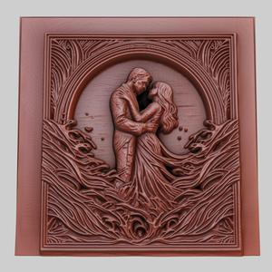 The Shape of Water 3d printer relief medallion obj stl