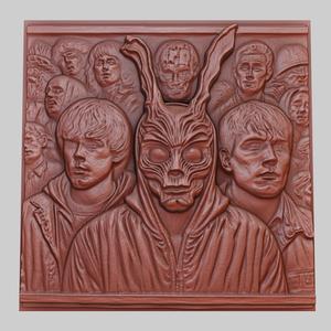 Donnie Darko 3d printer relief medallion obj stl