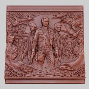 Total Recall 3d printer relief medallion obj stl