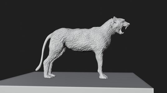 cheetah roaring stl