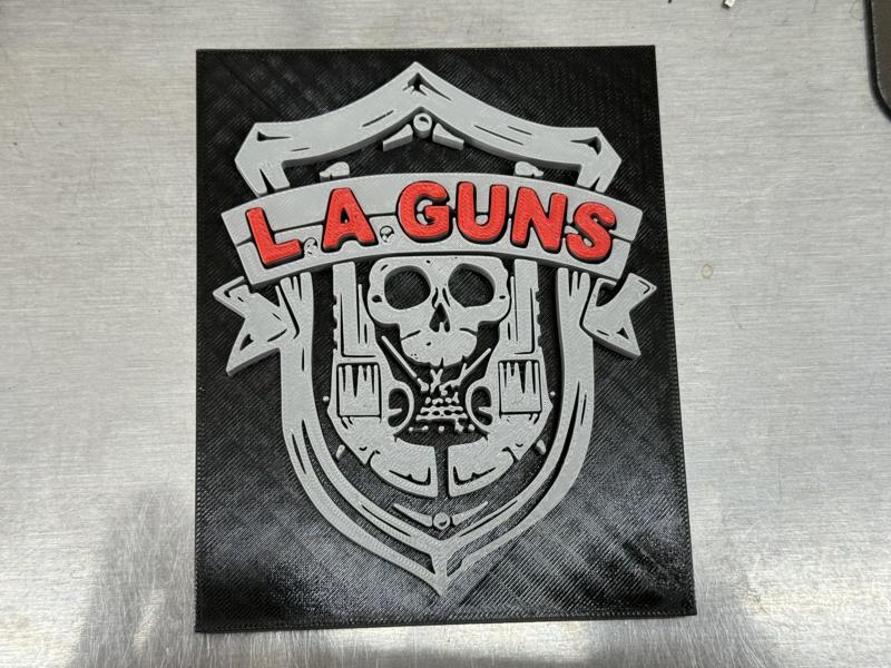 LA Guns 80's Band Sign