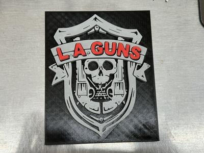 LA Guns 80's Band Sign
