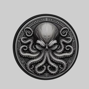 Octopus Animal Head Octopus Animal Medallion for CNC Router Laser & 3D Printer