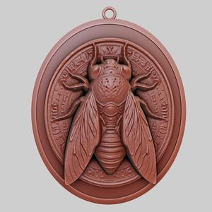 Cicada Animal Pendant Cicada Animal Necklace for CNC Router Laser & 3D Printer