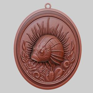 Sea cucumber Animal Pendant Sea cucumber Animal Necklace for CNC Router Laser & 3D Printer