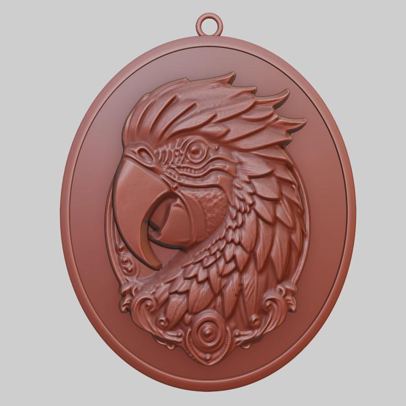 Parrot Animal Pendant Parrot Animal Necklace for CNC Router Laser & 3D Printer