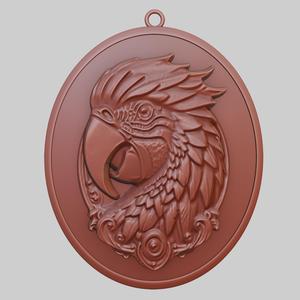 Parrot Animal Pendant Parrot Animal Necklace for CNC Router Laser & 3D Printer