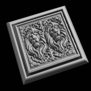 Lion Animal 3D Model for CNC Router Laser & 3D Printer