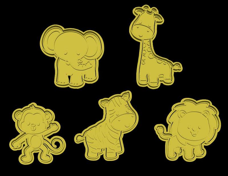 Animals cookie cutters