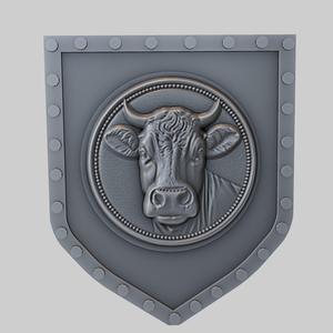 Cow Animal Wall Cow Animal Bust for CNC Router Laser & 3D Printer
