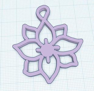 Flower key chain