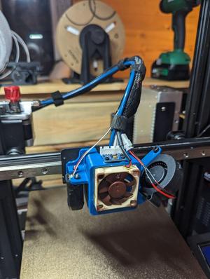 Ender3 fan shroud with 5015 part cooling, BLTouch and  ADXL345 accelerometer  Mount