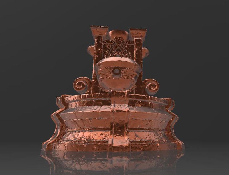 SMOKE FOUNTAIN WITH DOUBLE DROP AND WIDE VISUAL FOR 20CM BED PRINTERS